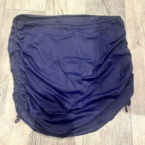 Keeprone Womens Navy Blue Skirt Bathing Suit Bottom Bikini Bottom Size 22W